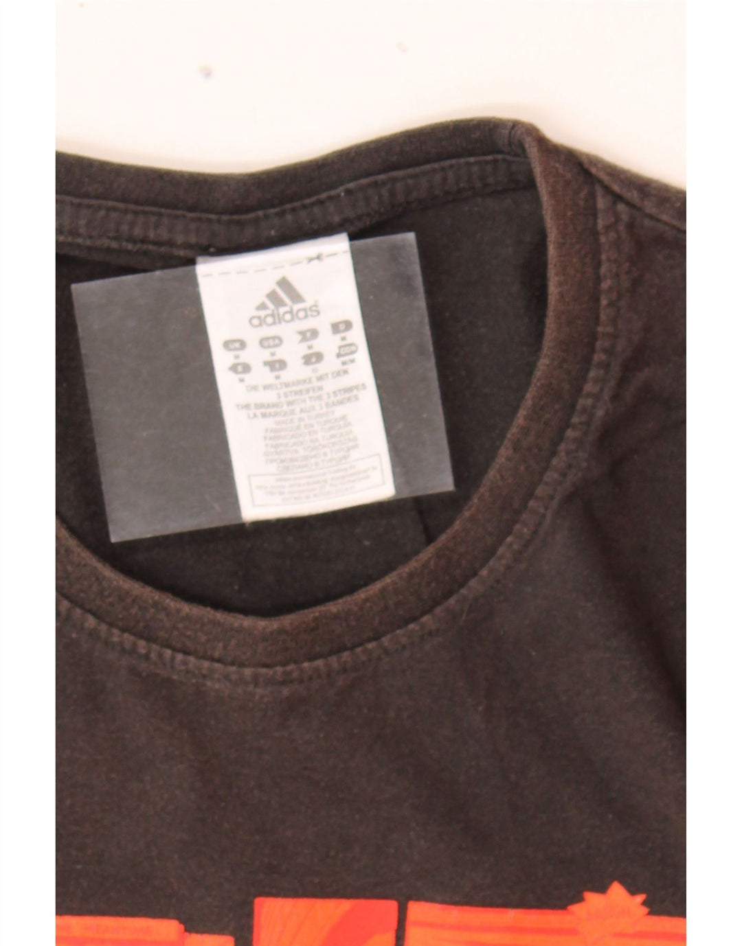 ADIDAS Mens Graphic T-Shirt Top Medium Black Cotton Vintage Adidas and Second-Hand Adidas from Messina Hembry 