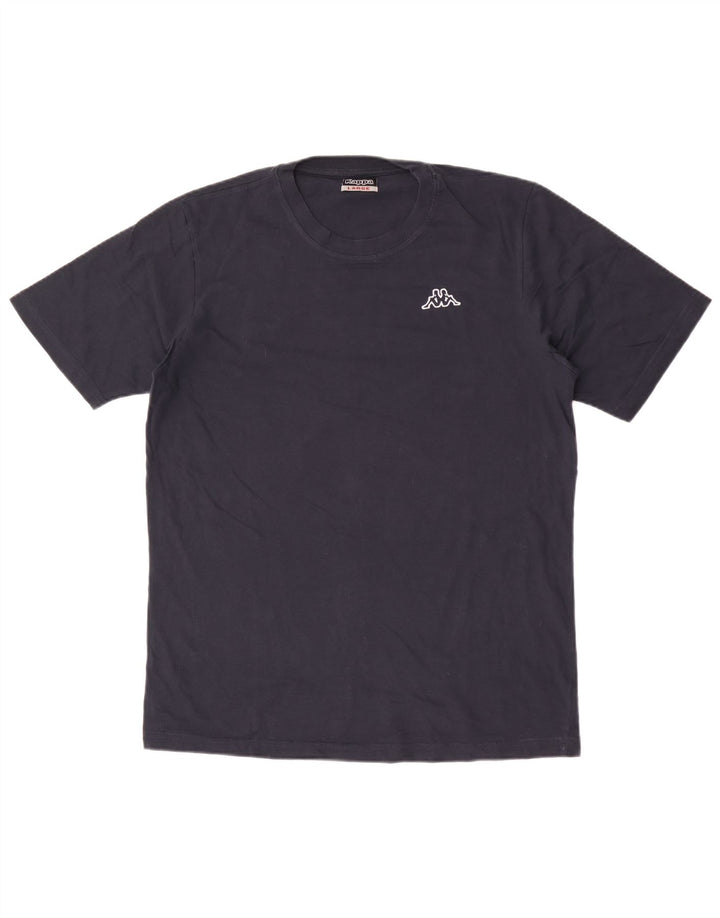 Kappa Mens T-Shirt Top Large Navy Blue Cotton
