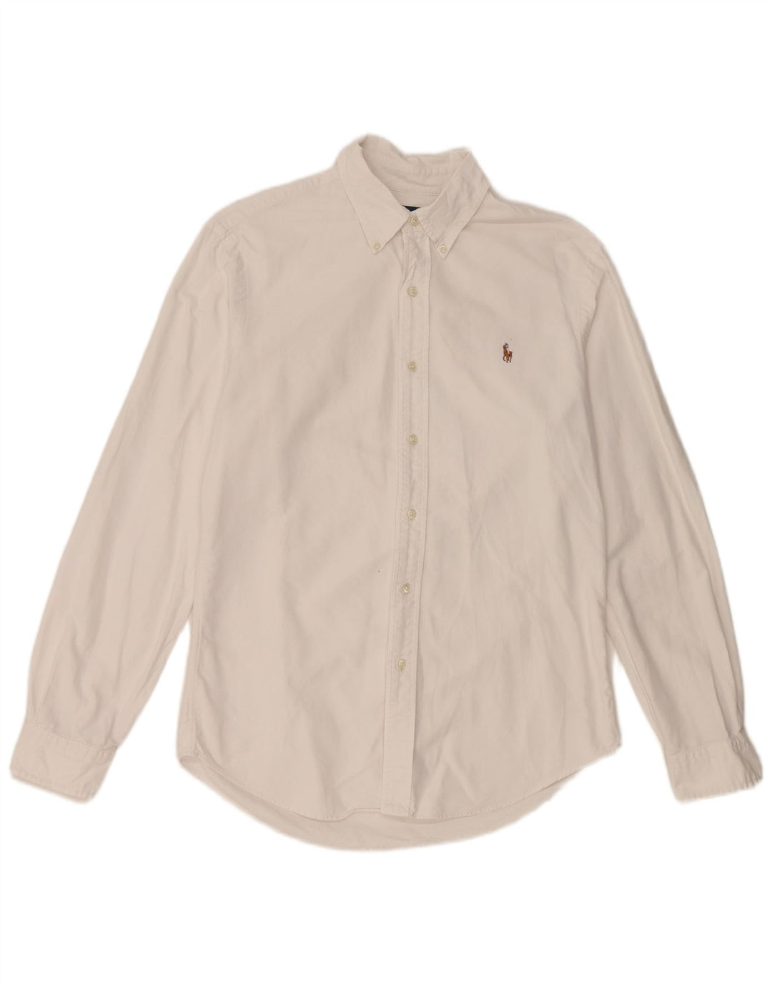 Ralph Lauren Mens Slim Fit Shirt Medium White Cotton