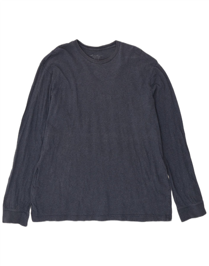 Eddie Bauer Mens Tall Top Long Sleeve XL Navy Blue Cotton