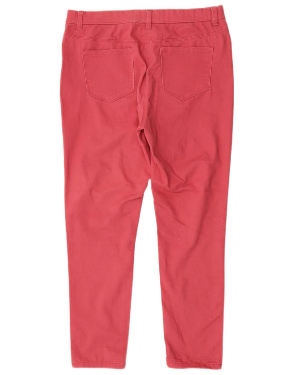 M&Co Dame Skinny Casual Bukser UK 14 Large W32 L27 Pink Bomuld
