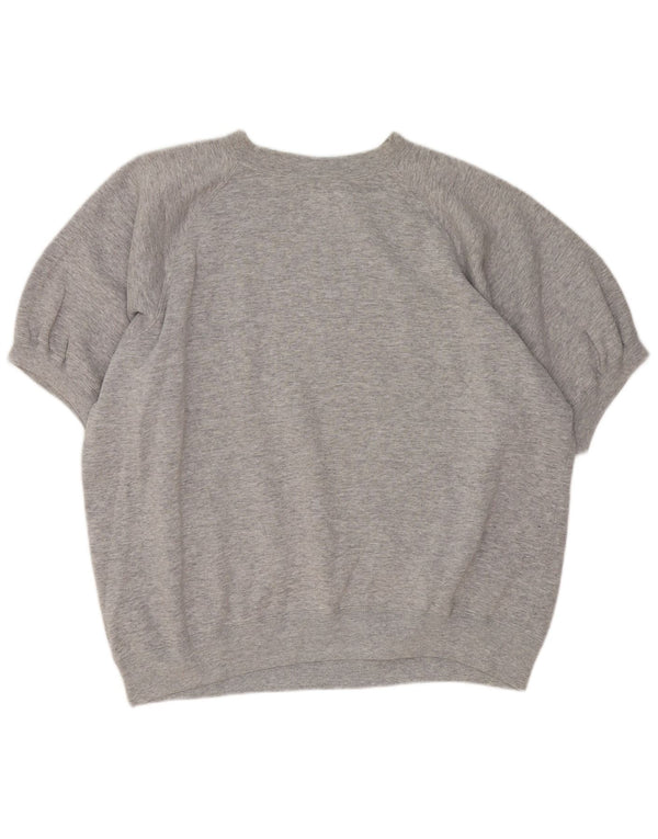 Champion Sudadera Gráfica De Manga Corta para Hombre Jersey XL De Algodón Moteado Gris