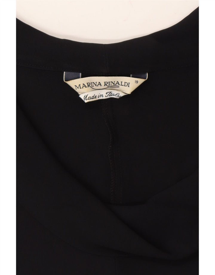 MARINA RINALDI Womens Sheath Dress Size 19 Small Black Viscose Vintage Marina Rinaldi and Second-Hand Marina Rinaldi from Messina Hembry 