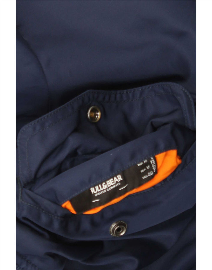 Ανδρικό μπουφάν Pull & Bear UK 38 Medium Navy Blue Colourblock