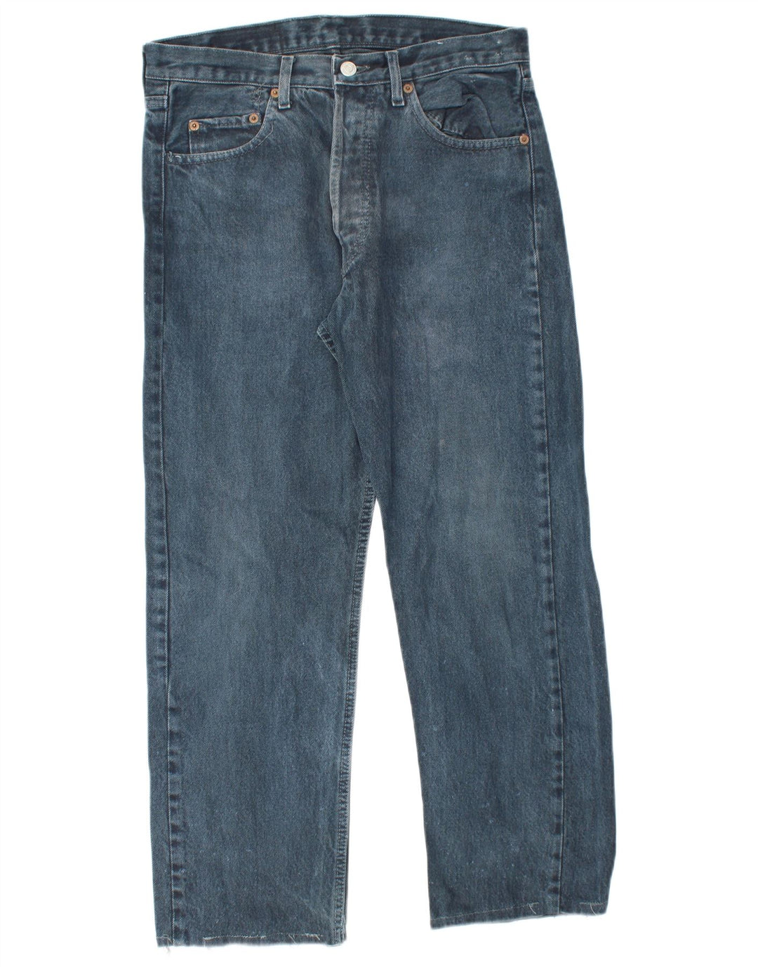 LEVI'S Mens 501 Straight Jeans W32 L25  Blue Cotton