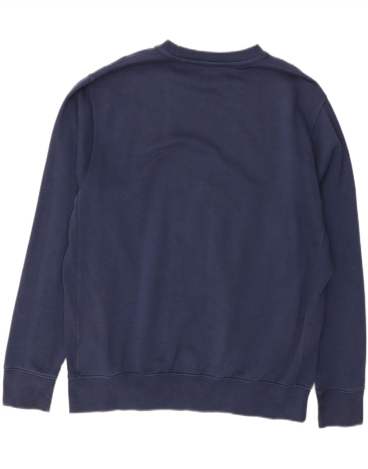 Nike Mens Sweatshirt Jumper Large Navy Blue Cotton
