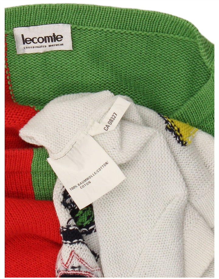 Lecomte Robe pull à manches longues pour femme UK 14 Large Multicolore