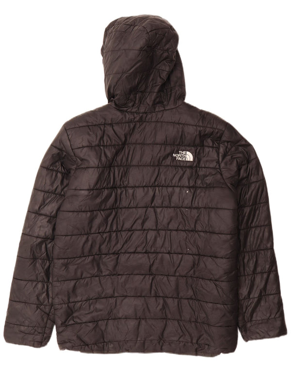 The North Face Boys hættepolstret jakke 14-15 år XL sort nylon