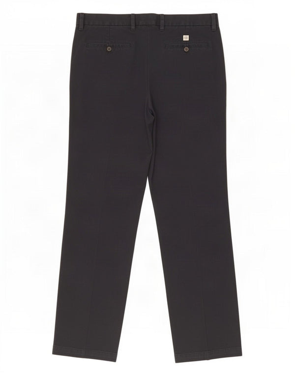 Мужские прямые брюки чинос Marks & Spencer Blue Harbour W38 L33 черные