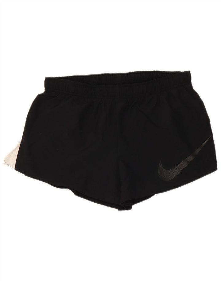 Nike Womens Sport Shorts UK 14 Medium  Black Polyester Sports