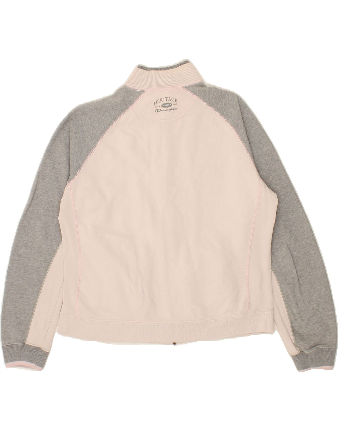 CHAMPION Womens Tracksuit Top Jacket UK 16 Large Pink Colourblock Vintage Champion and Second-Hand Champion from Messina Hembry 