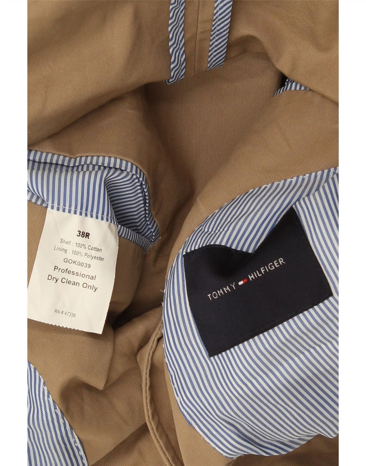 Tommy Hilfiger Chaqueta tipo blazer de 2 botones para hombre UK 38 Algodón beige medio