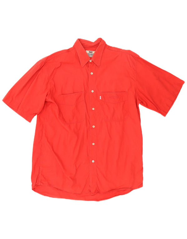 Camicia a maniche corte da uomo Levi's Large rossa