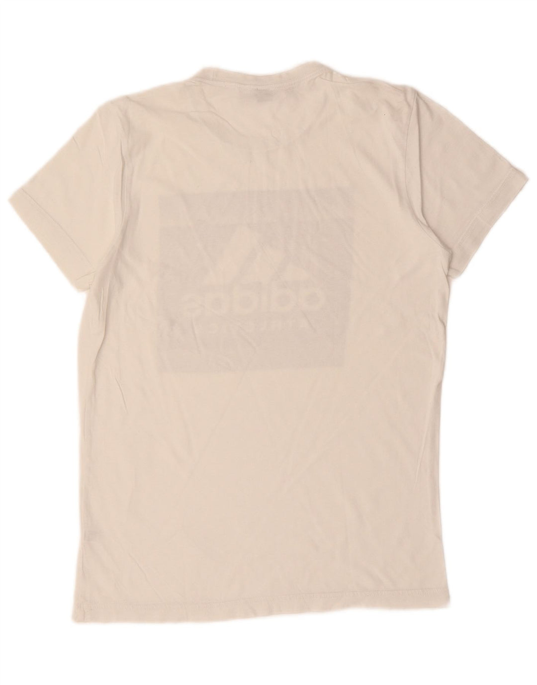 Adidas Mens Graphic T-Shirt Top Small White Cotton