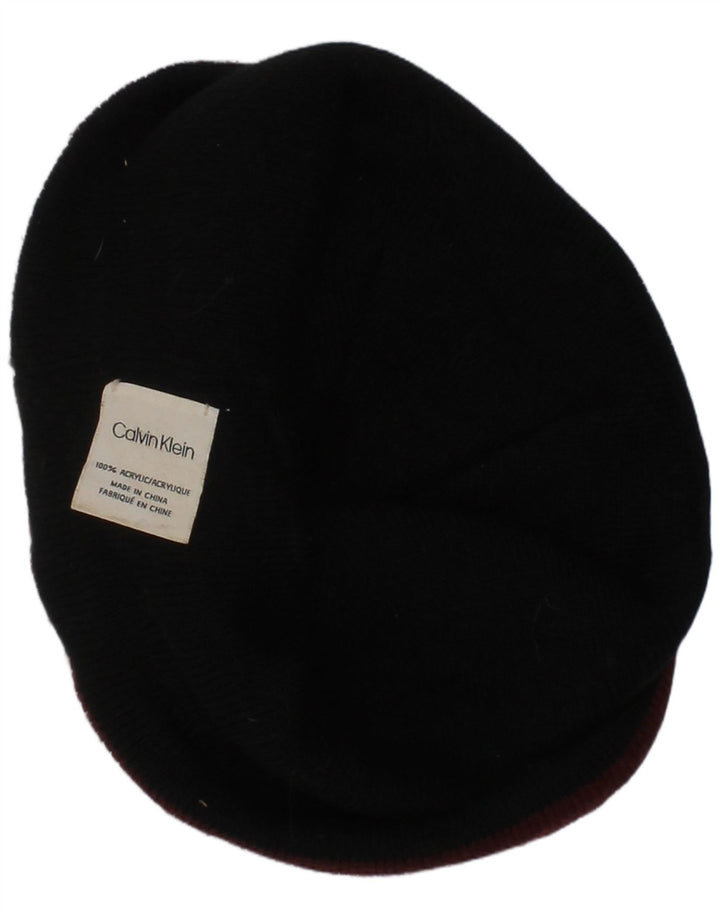 Calvin Klein Herre Beanie Hat One Size Burgundy Akryl