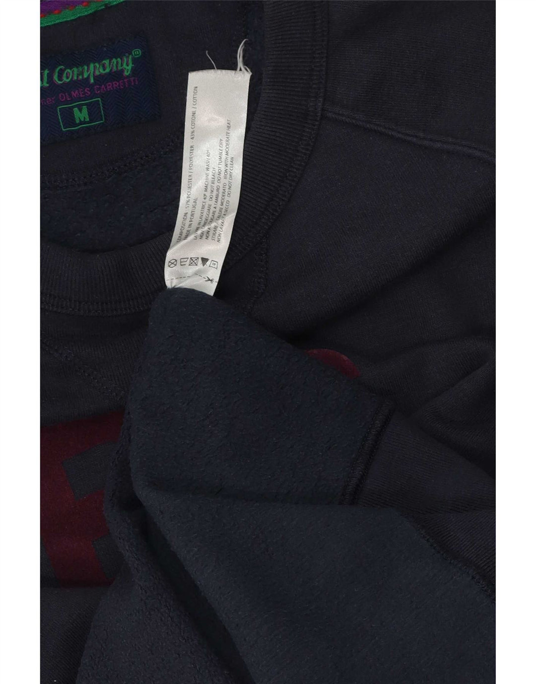 Best Company Mens Graphic Sweatshirt Jumper Medium Navy Blue Polyester