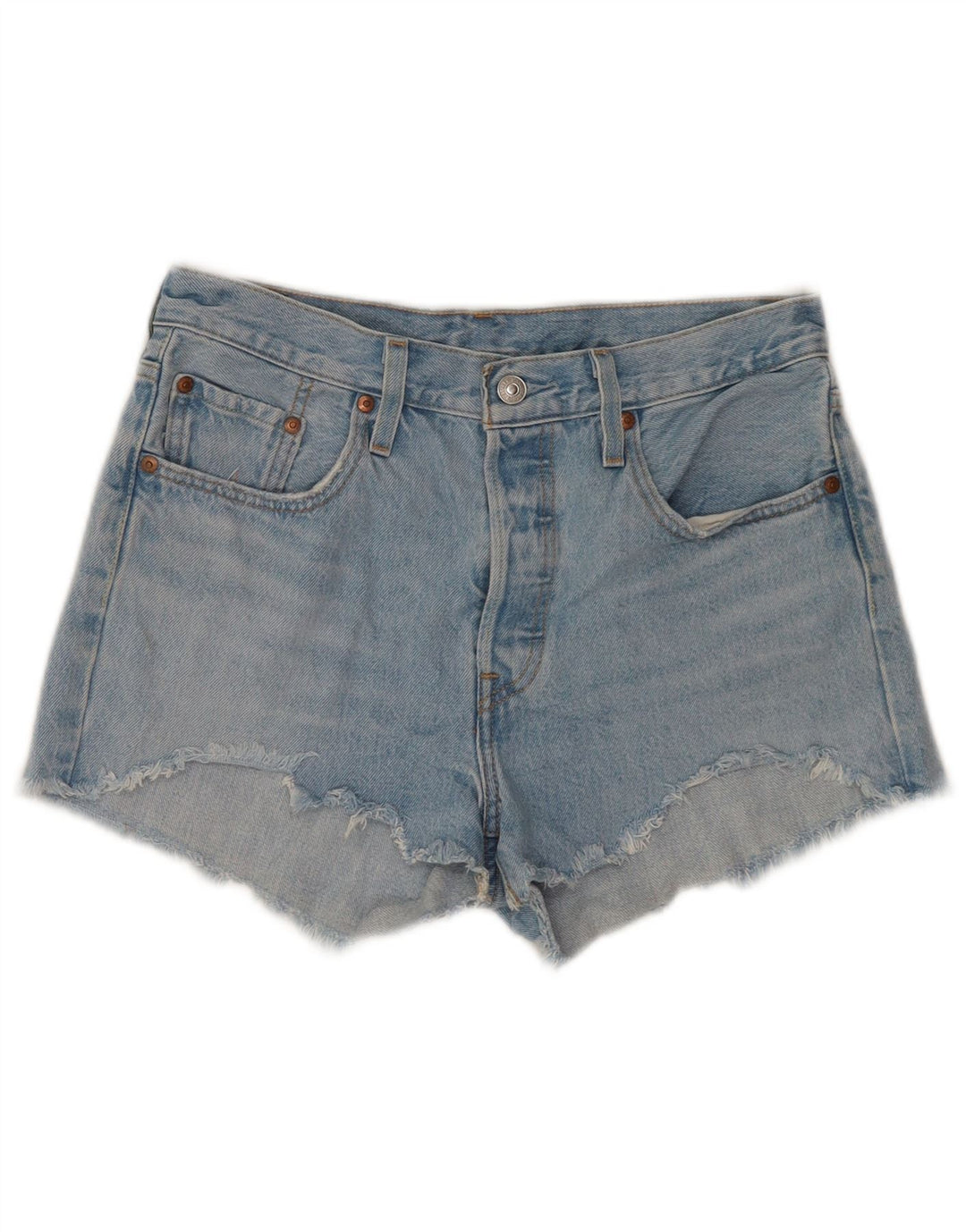 Levi's Womens 501 denimshorts W28 Medium Blue Bomuld