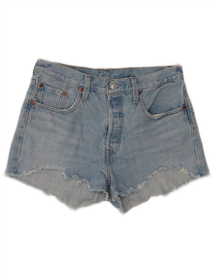 Levi's Womens 501 denimshorts W28 Medium Blue Bomuld