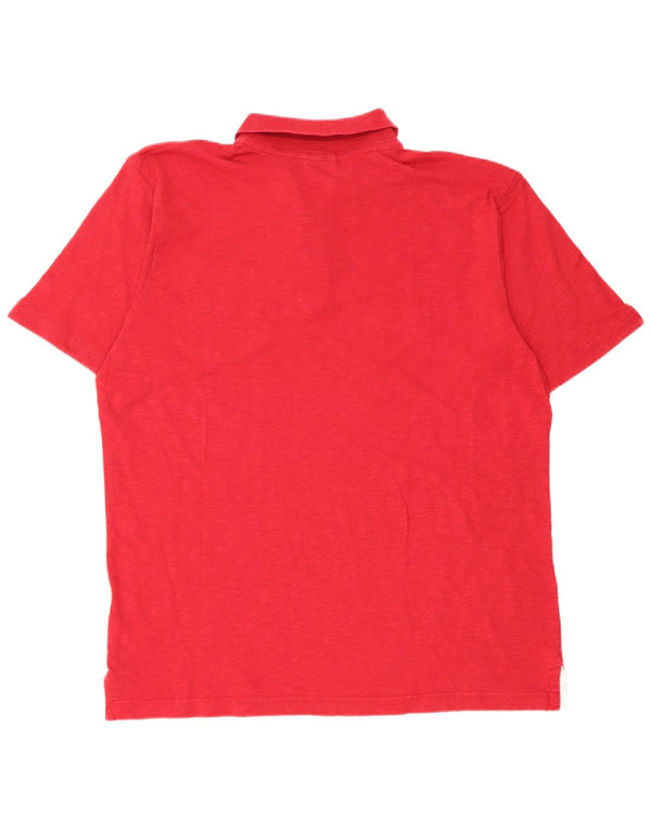 North Sails Mens Graphic Rugby Polo Shirt XL Red Cotton