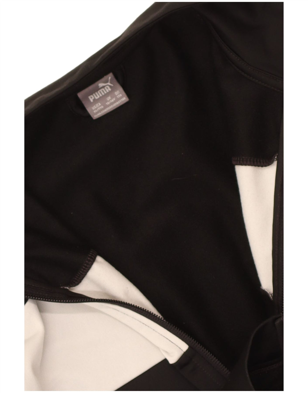 Puma Veste de Survêtement Garçon 15-16 ans Noir Colourblock
