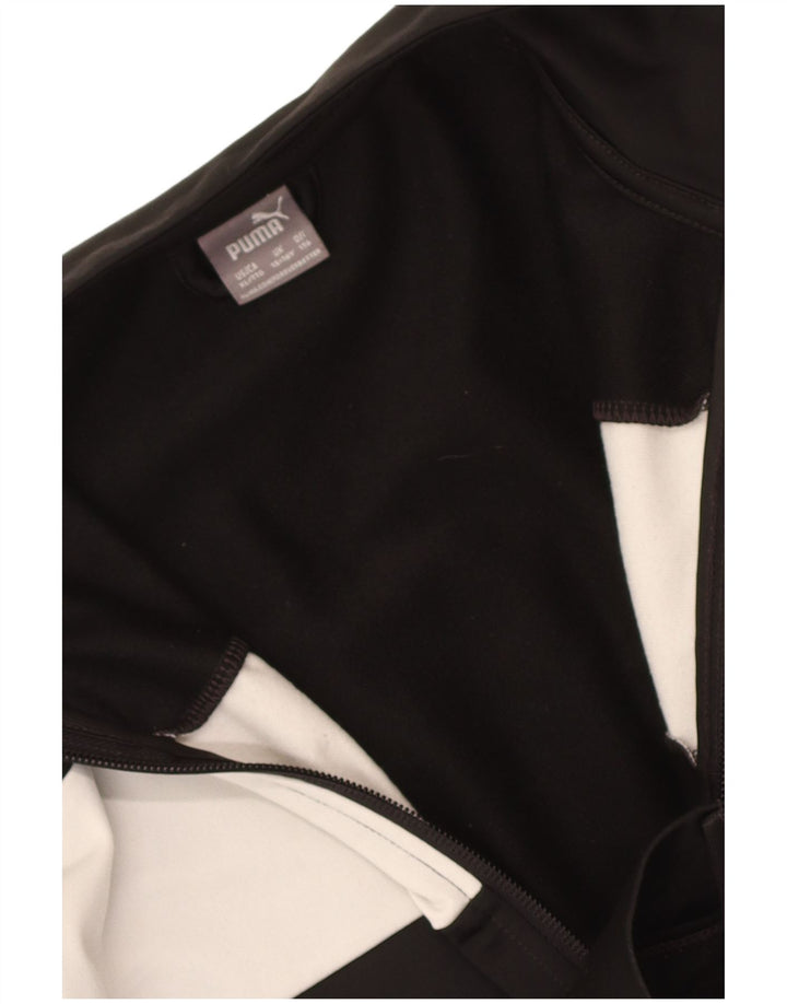 Puma Veste de Survêtement Garçon 15-16 ans Noir Colourblock