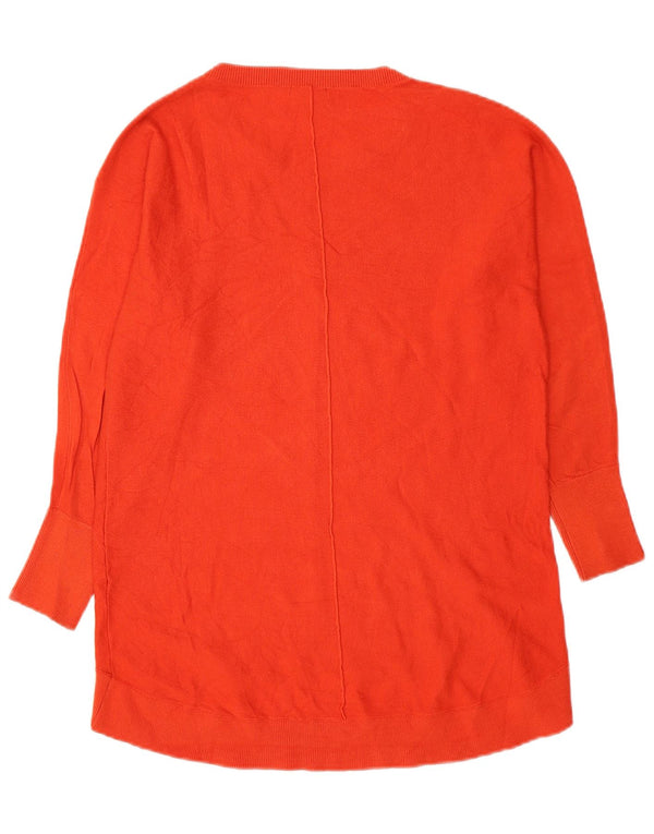 M&Co Suéter tipo jersey con cuello barco para mujer UK 46 Viscosa naranja grande