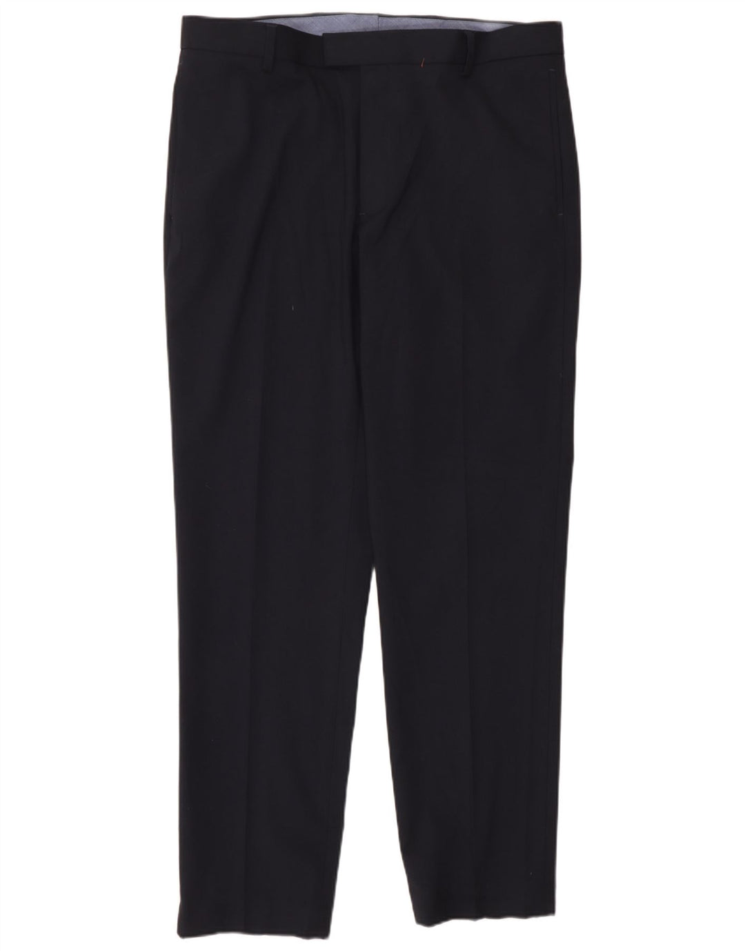 Pantaloni da abito slim su misura da uomo Marks & Spencer W36 L31 Blu Navy