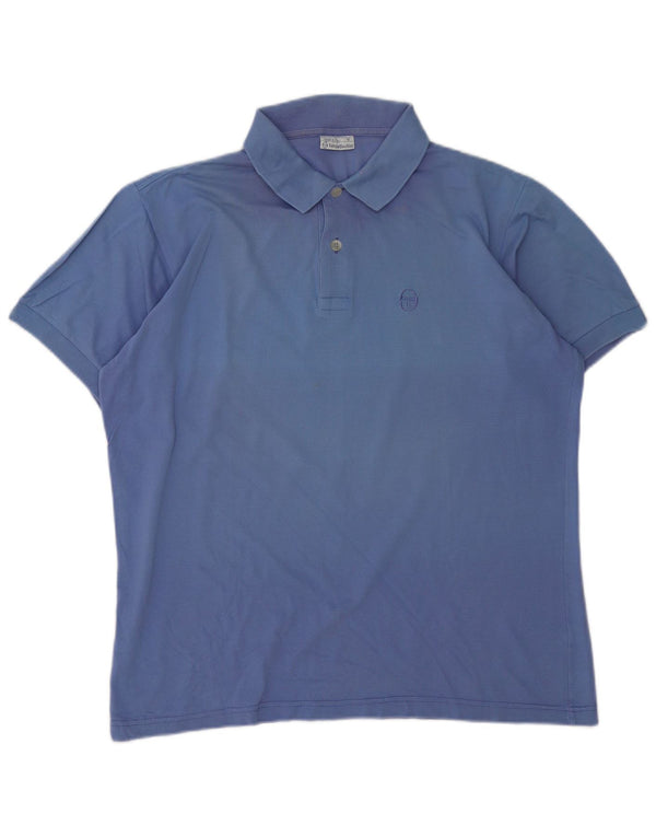 Sergio Tacchini Mens Polo Shirt Large Blue