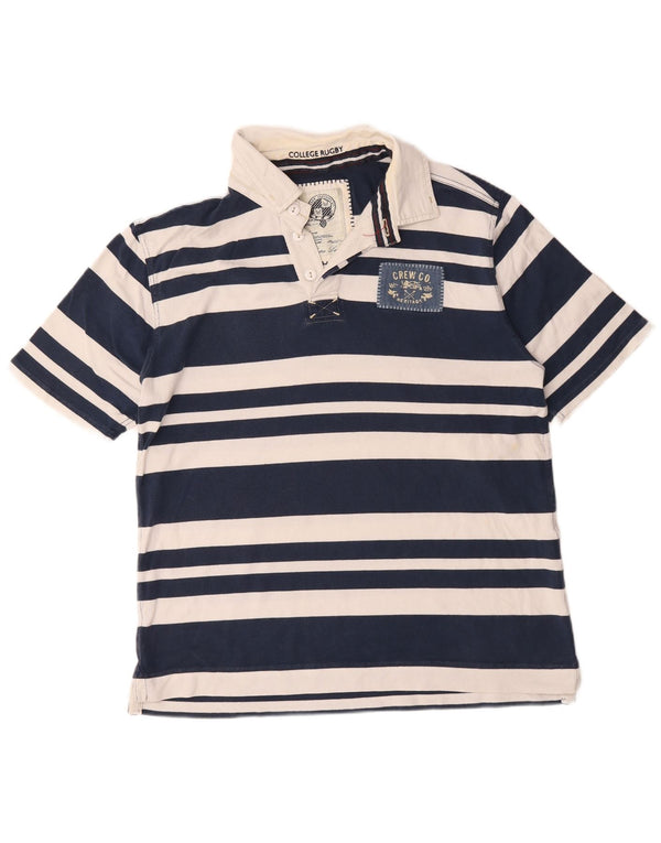 Crew Clothing Herren Rugby-Poloshirt XL, marineblau, gestreift, Baumwolle