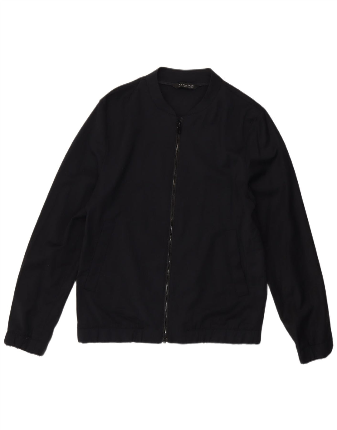 Zara muška bomber jakna UK 38 srednje tamnoplava vuna