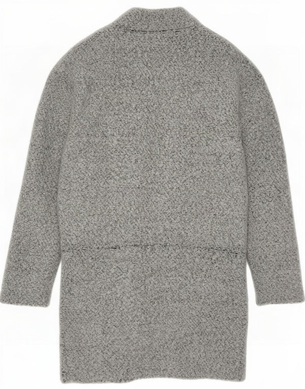 Pulover cardigan cu paragate Marks & Spencer pentru femei UK 8 Poliester gri mic