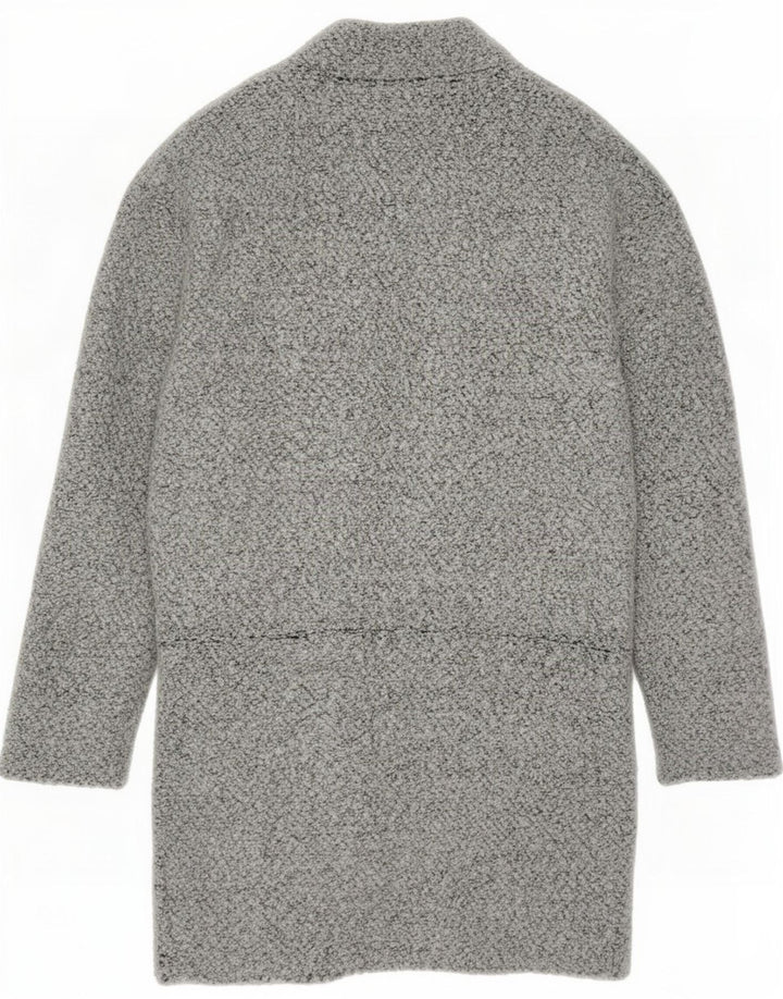 Pulover cardigan cu paragate Marks & Spencer pentru femei UK 8 Poliester gri mic