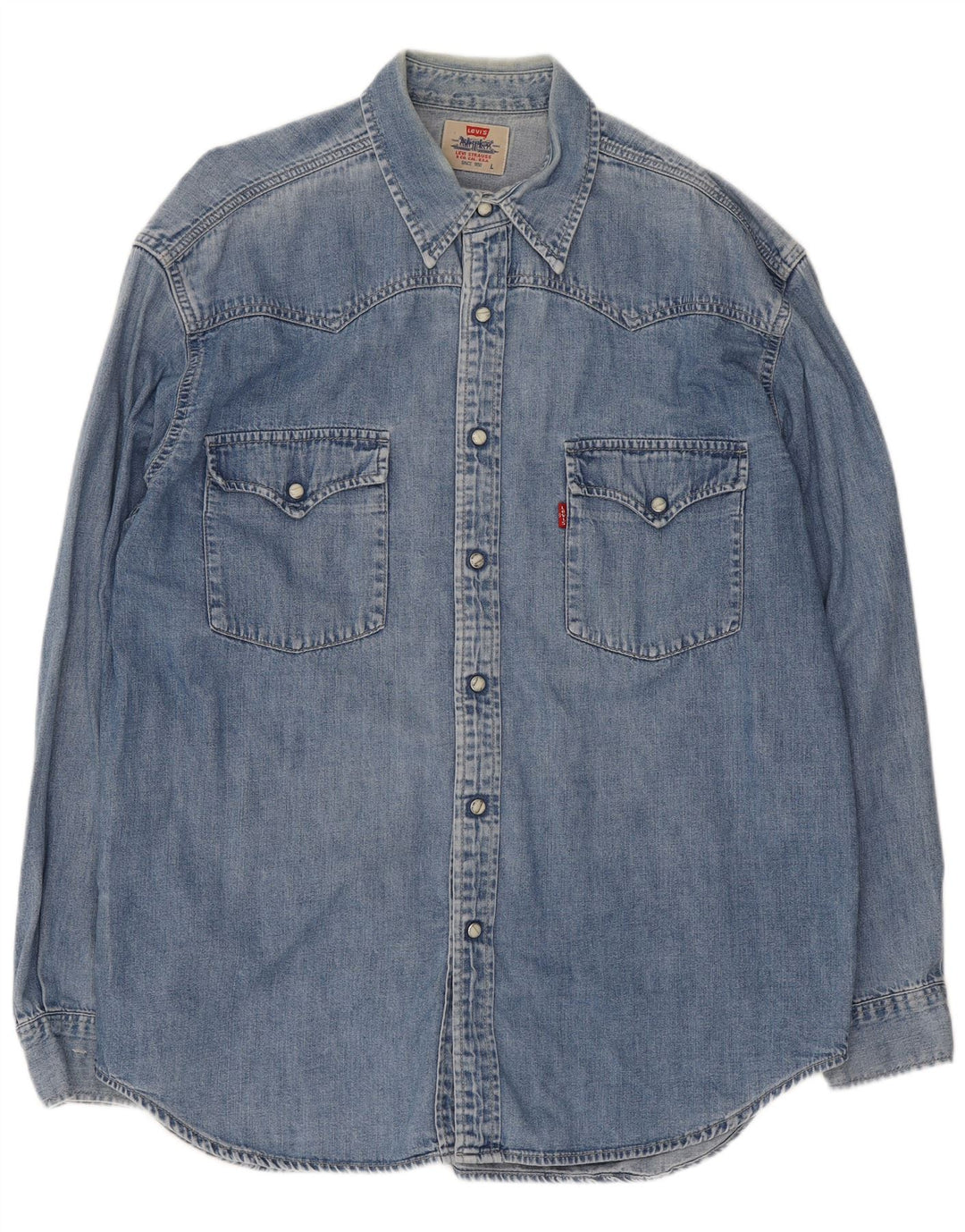 Camisa vaquera Levi's para hombre de algodón azul grande