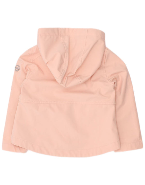 Jaqueta de chuva com capuz para meninas Michael Kors 3-4 anos poliéster rosa