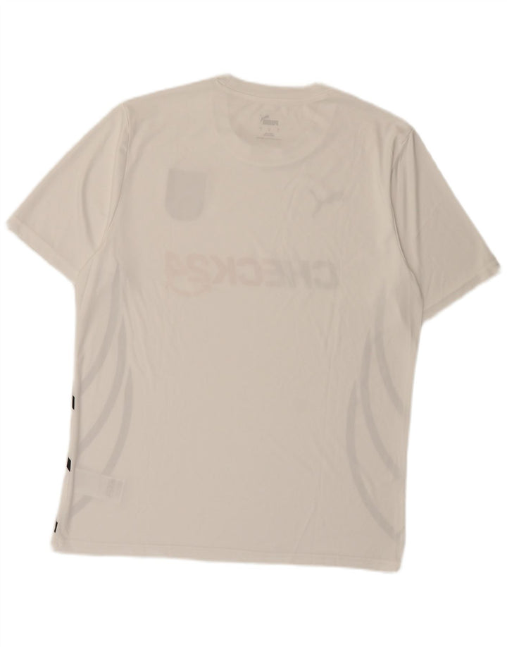 Puma T-shirt grafica da uomo Deutshland Top grande bianco in poliestere