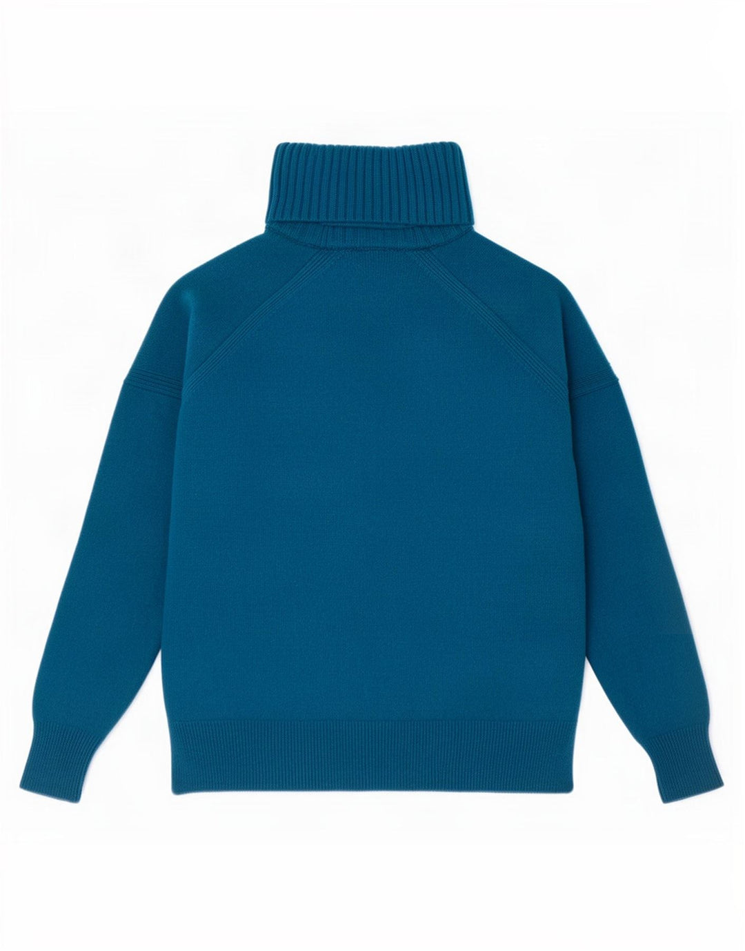 L.K. Suéter feminino Bennett com gola redonda Reino Unido 14 lã azul médio