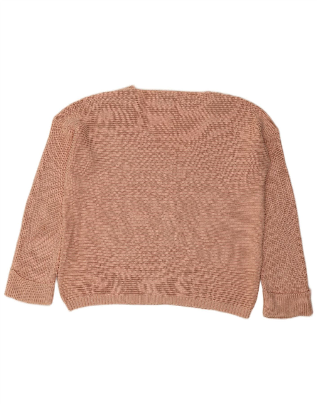 Massimo Dutti Womens V-Neck Jumper Sweater UK 16 Large Pink