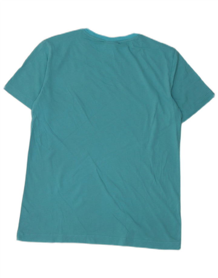 Champion Mens Graphic T-Shirt Top Medium Blue