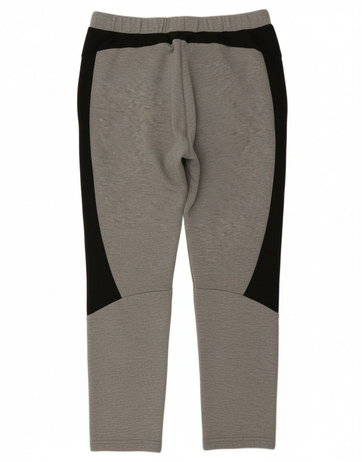 Puma Mens Tracksuit Trousers Medium Grey Colourblock Cotton