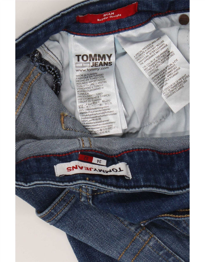 Tommy Hilfiger Jean droit Ryan Regular homme W34 L32 bleu coton