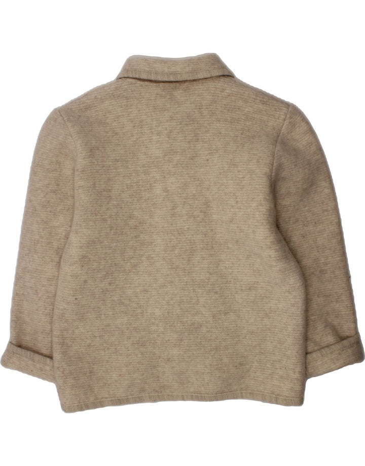 WINGLET Girls Overcoat 9-10 Years Beige Wool Vintage Winglet and Second-Hand Winglet from Messina Hembry 