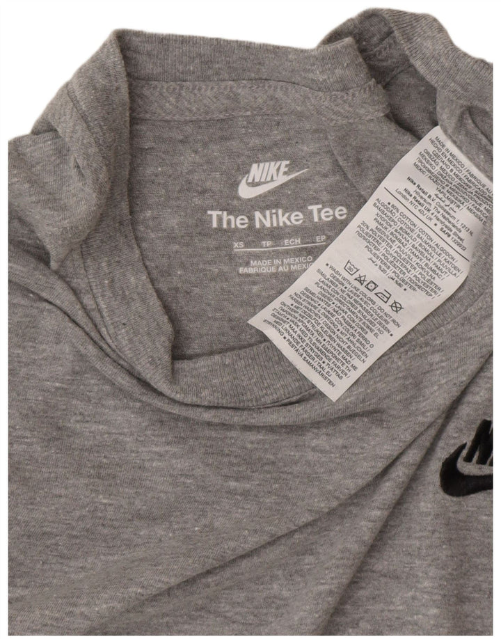 NIKE T-shirt top XS grå bomuld