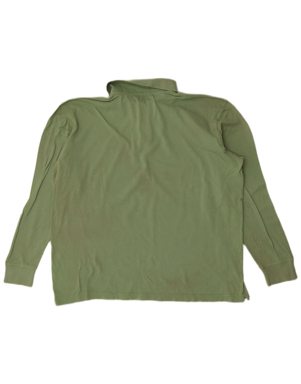 Sergio Tacchini Mens Long Sleeve Polo Shirt 2XL Green
