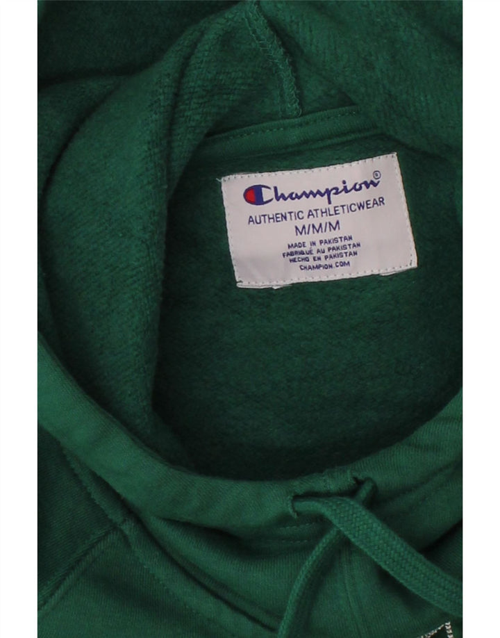 CHAMPION Mens Graphic Hoodie Jumper Medium Green Cotton Vintage Champion and Second-Hand Champion from Messina Hembry 