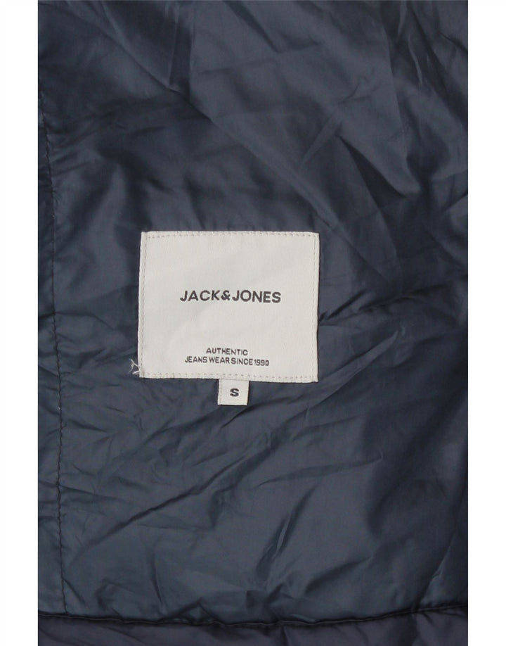 Jack & Jones Mens Padded Gilet UK 36 Small Navy Blue