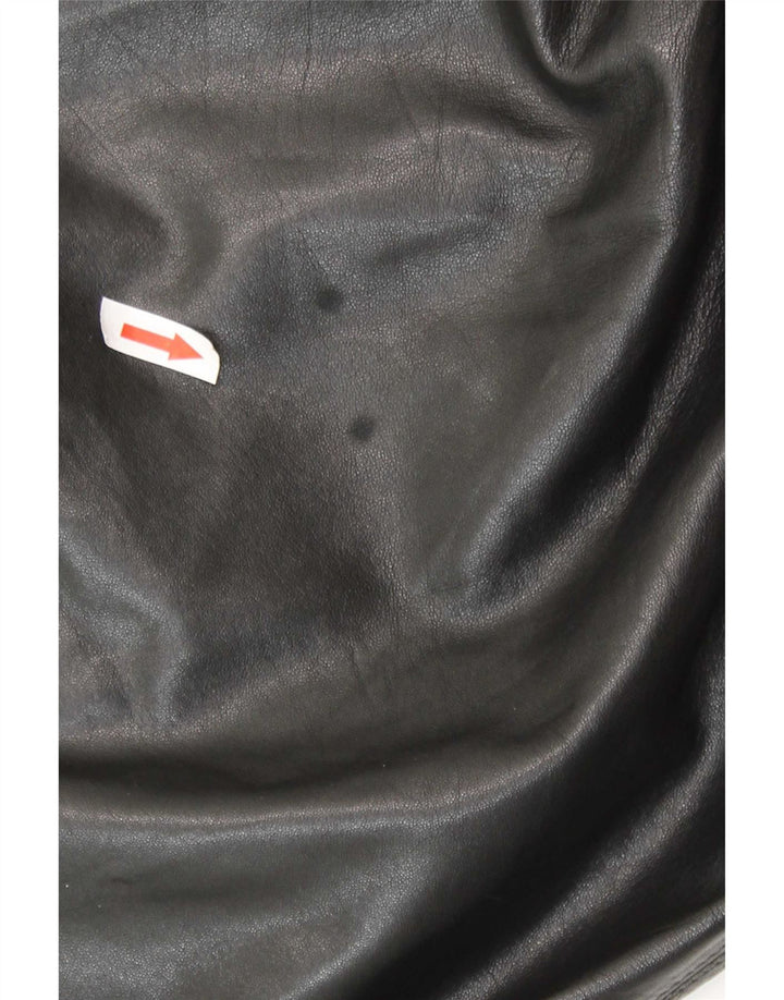 Jaqueta de couro masculina Lamatta IT 52 XL preta