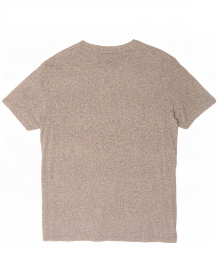 Camiseta masculina Tommy Hilfiger com estampa gráfica cinza médio algodão