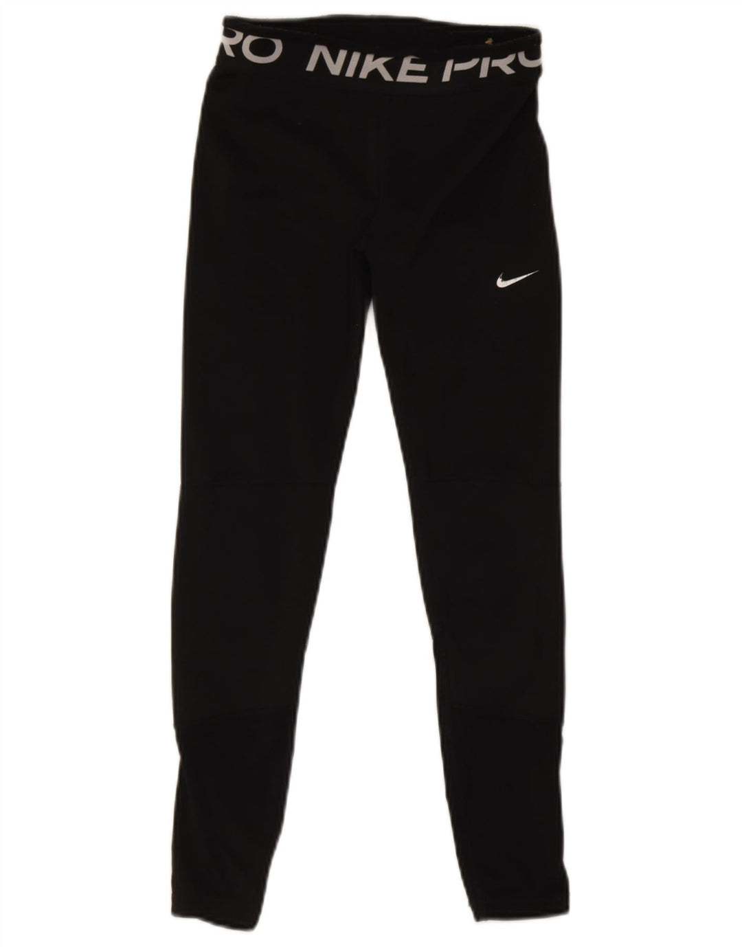 Nike Womens Dri Fit Graphic Leggings UK 14 Large Black Polyester