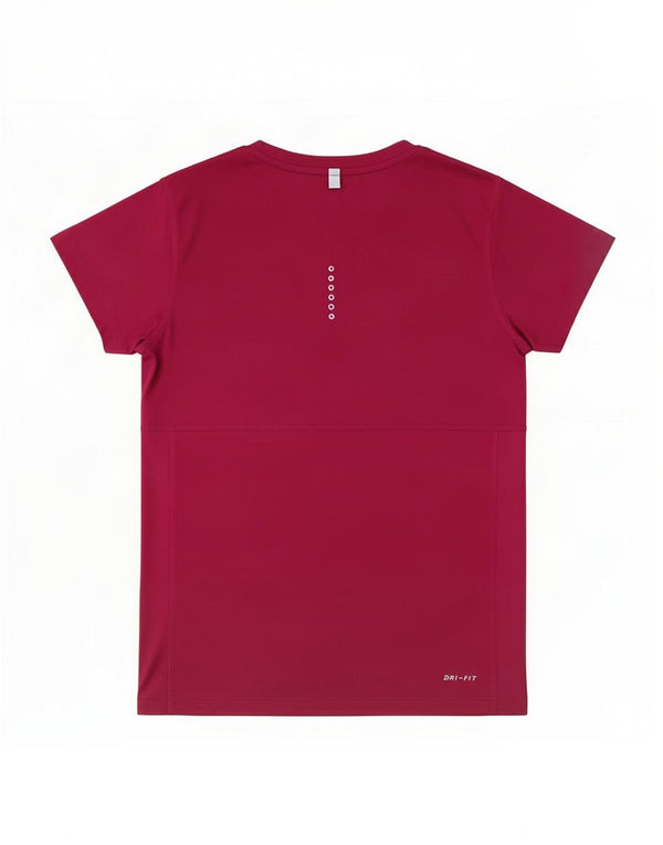 Nike Damen Dri Fit T-Shirt Top UK 10 Small Rosa Polyester