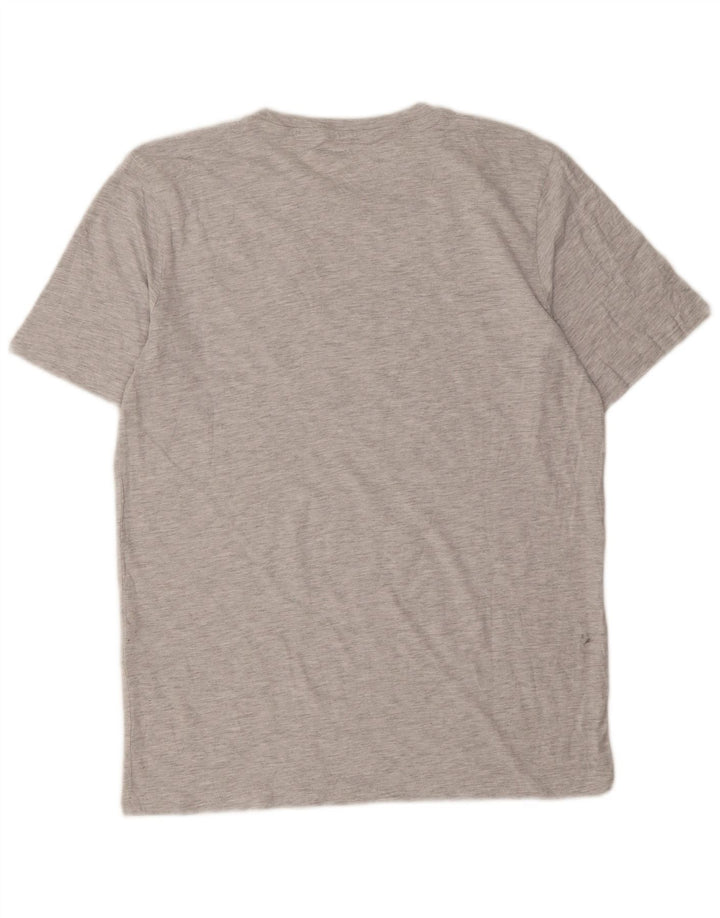Jack & Jones T-Shirt Graphique Homme Gris Moyen Moucheté Coton